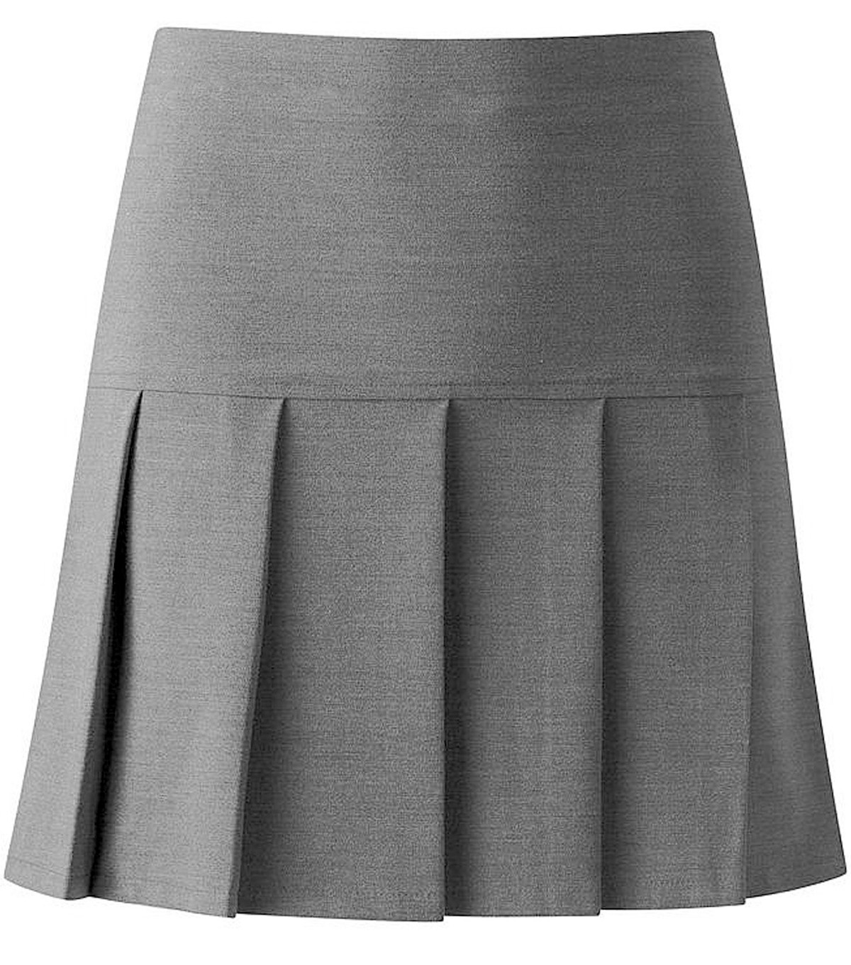 Pleated Gabardine Skirt