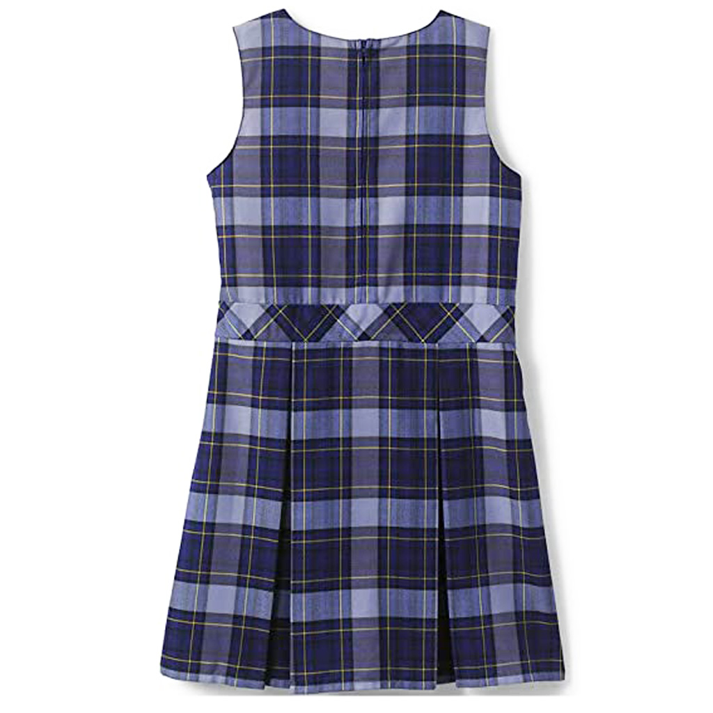 schoolgirl pinafore blue checked