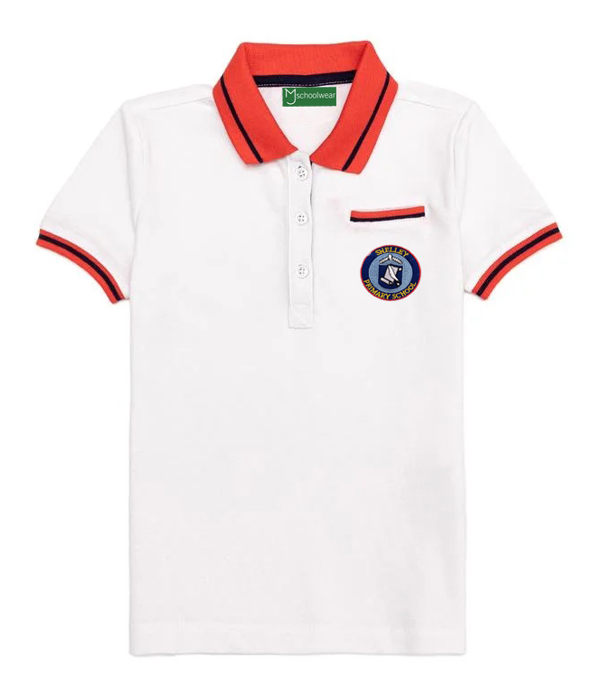 white polo shirt uniform